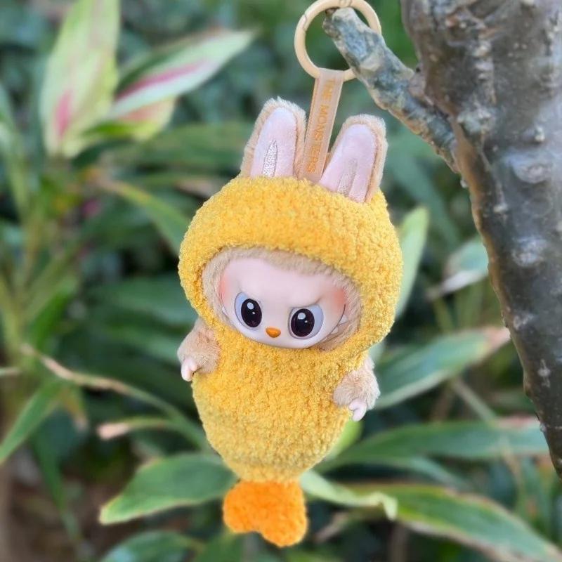 Labubu The Monster Kostým smažené krevety Tempura Oblečení Originální Replika Vinylová Panenka Akční Figurka Přívěsek na Tašku Dárek(Žádná panenka)