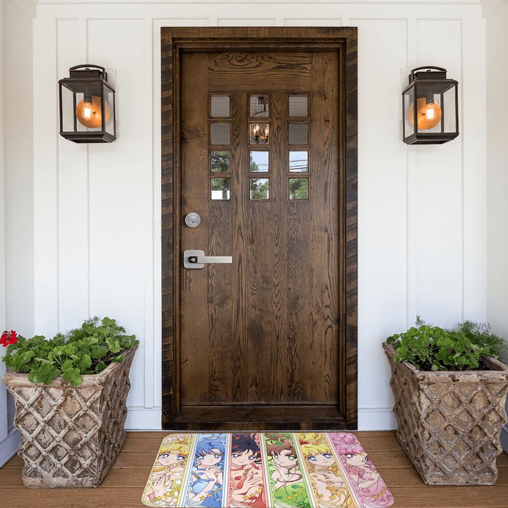 Sailors Moons Doormat Anti-Slip Entrance Bath Kitchen Floor Door Mat Cartoon Anime Girl Living Room Rug Carpet Footpad