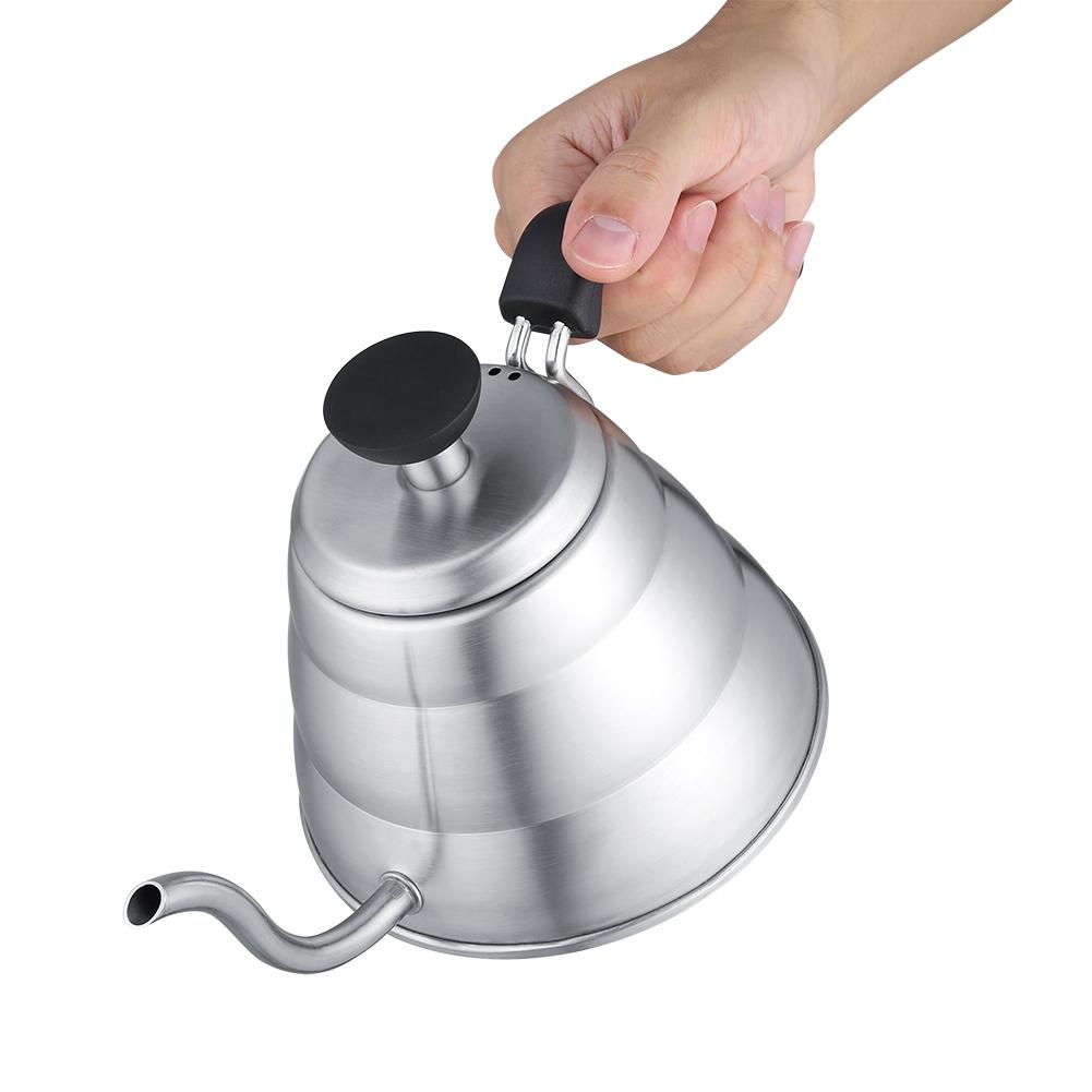 

Stainless Steel Hand Drip Pot Coffee & Tea Kettle with Gooseneck shaped Spout