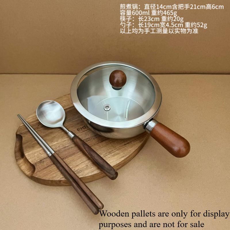 Oil Pot Milk Pan 304 Stainless Steel Mini Hot Milk Pot Small Saucepan for Boiling Butter Melting Pot Butter Warmer Kitchen Pan