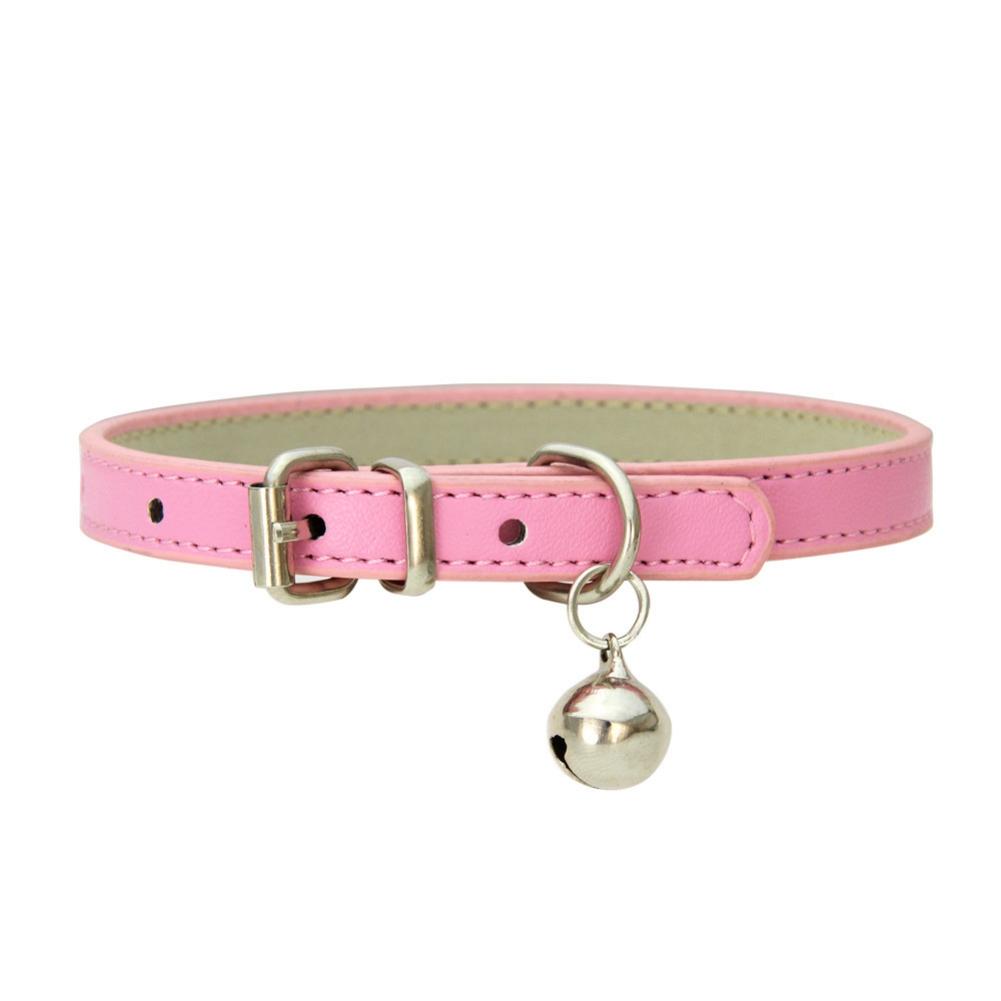 pink collar with bell