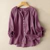 Sommer Damen Cardigan Hemd Lässig Einfarbig Bluse Taille Locker Knopf Bluse