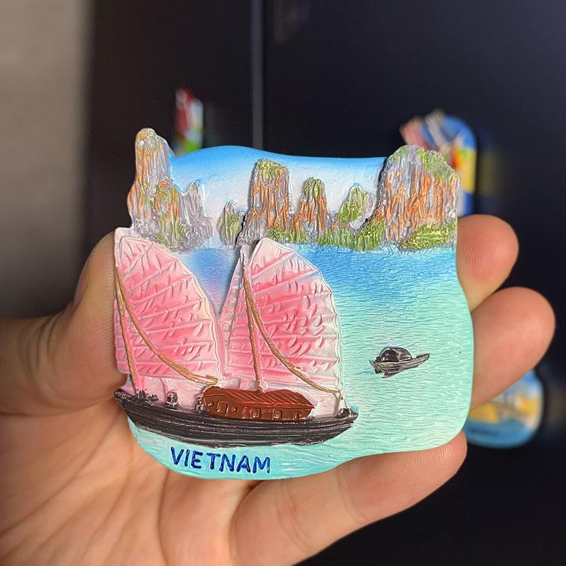 3D City Travel Souvenir Magnets: European and Global Regions