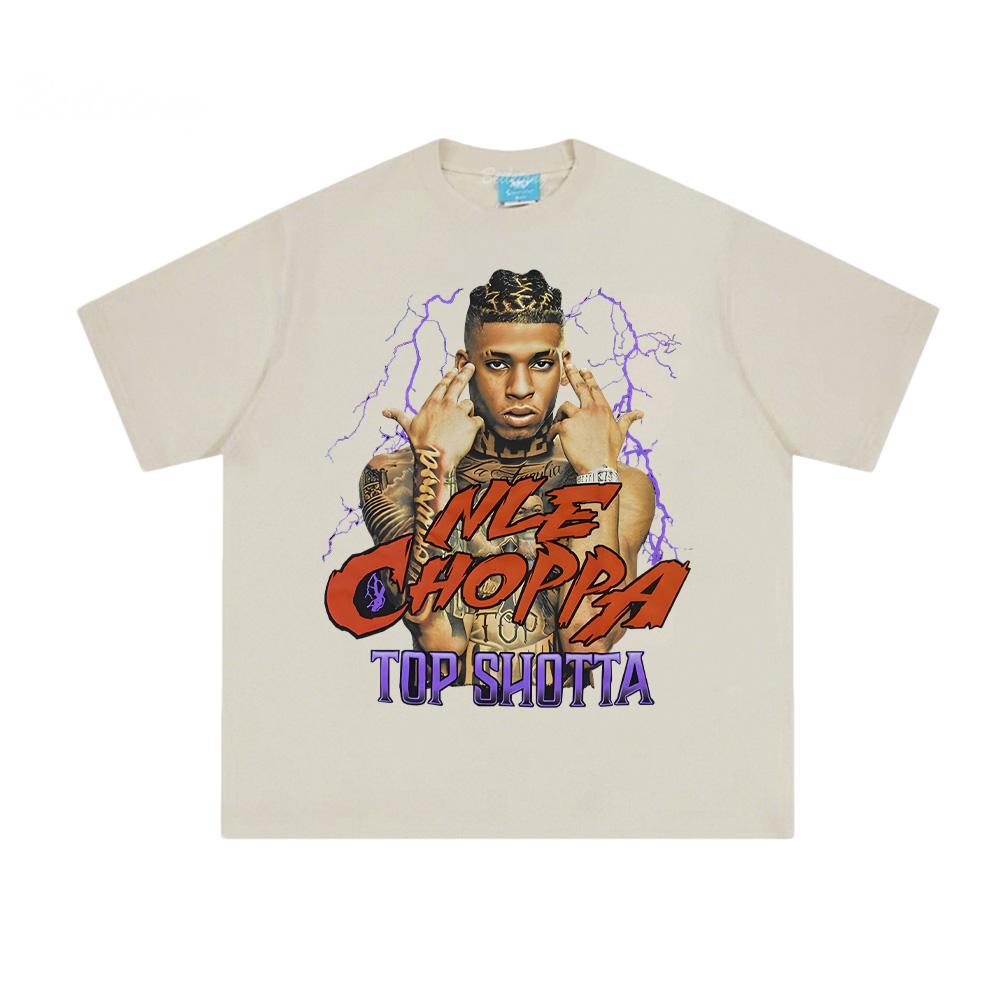 Top Shotta T-SHIRT Hip Hop Nle The Great Same As Website T SHIRT 100% Cotton Tee-shirt Summer Cotton T Shirt