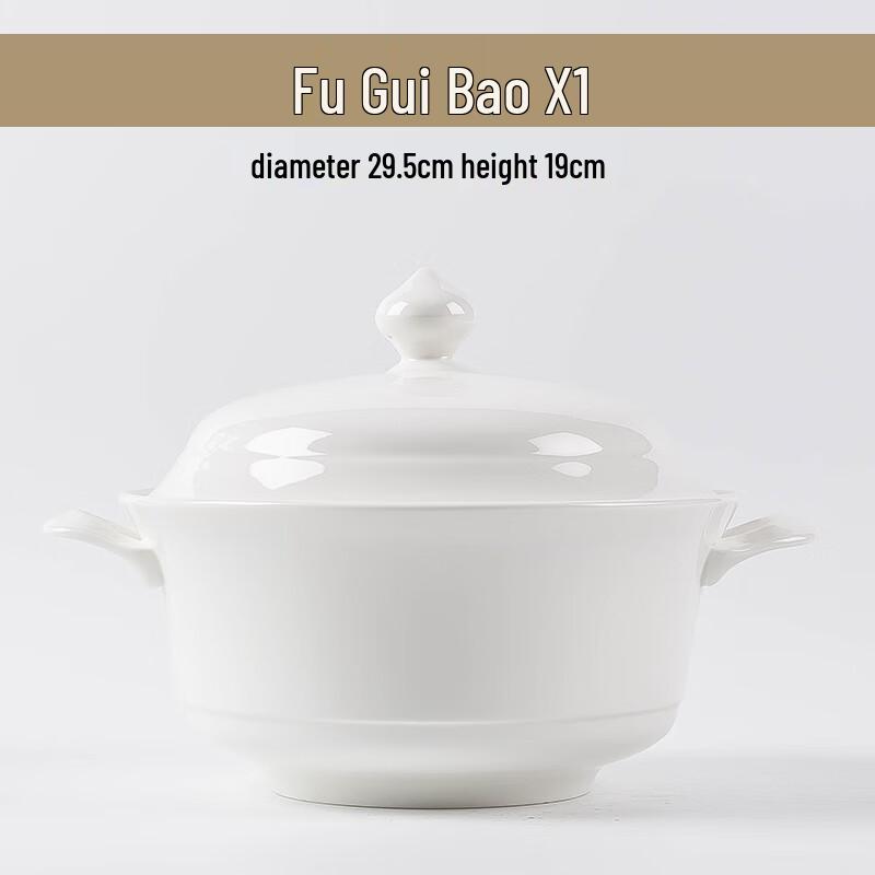 Jingdezhen Ceramic Fortune Soup Tureen Fortune Soup Tureen
