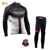 2026 Winter Warm Cycling Suit Set, Tour De France Edition Winter Cycling Suit Long Sleeve Fleece Thickened Warm Windproof Cycling Suit