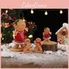Festive Gingerbread Man Resin Craft For Children Christmas Window Decoration Gift