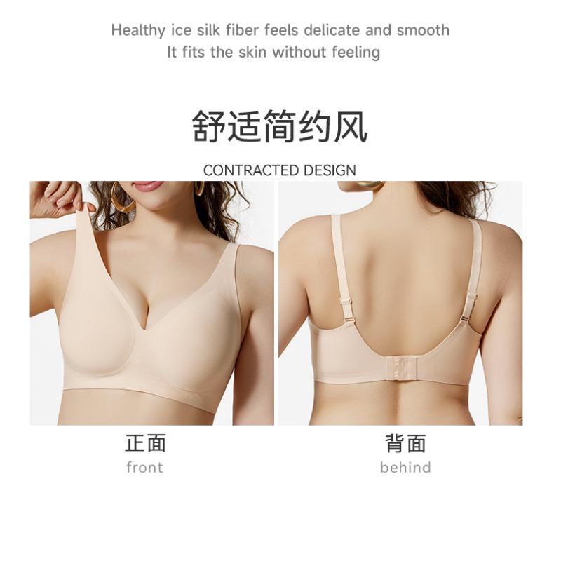 Women Plus Size Seamless Bra Push Up Support No Underwire
