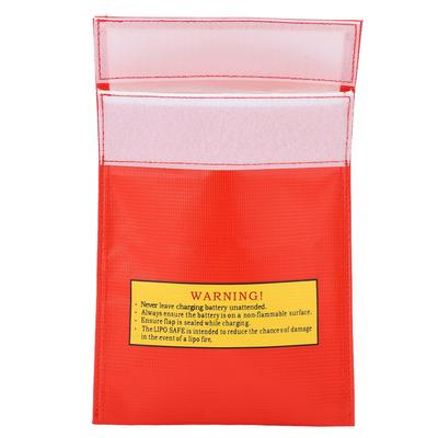 18x23cm RC Lipo Battery Bag Fireproof Explosion Proof Lipo Protective Bag for Charge StorageRed