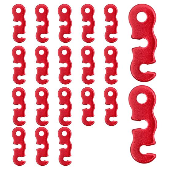 

20/48/80/100 шт. Алюминиевый сплав Регулятор натяжения оттяжки Палаточный натяжитель Сверхпрочный для кемпинга на открытом воздухе 20PCS красный