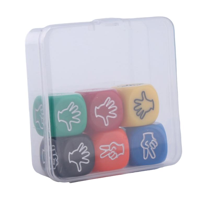 6 Stück/Set Party Brettspiel Requisiten Fingerraten Spiel Würfel Bar Würfel 20mm Party Siebe Party Requisiten Party Spiel Würfel
