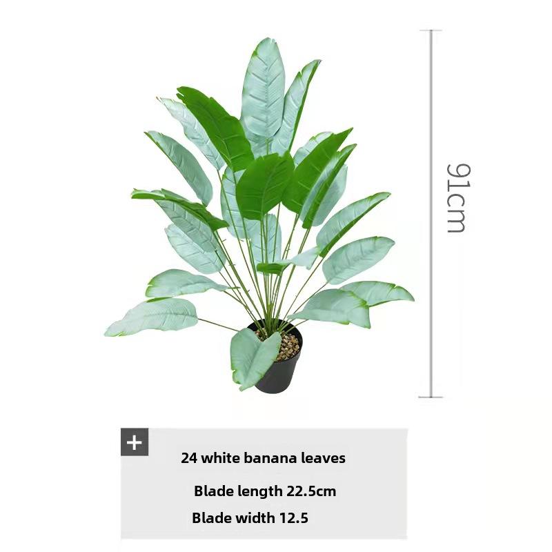 Large Nordic-style Banana Leaf Potted Plant - Indoor Decoration and Landscaping