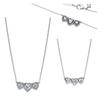 new 925 silver rainbow tennis necklace for women DIY fashion boutique wedding party jewelry gifts