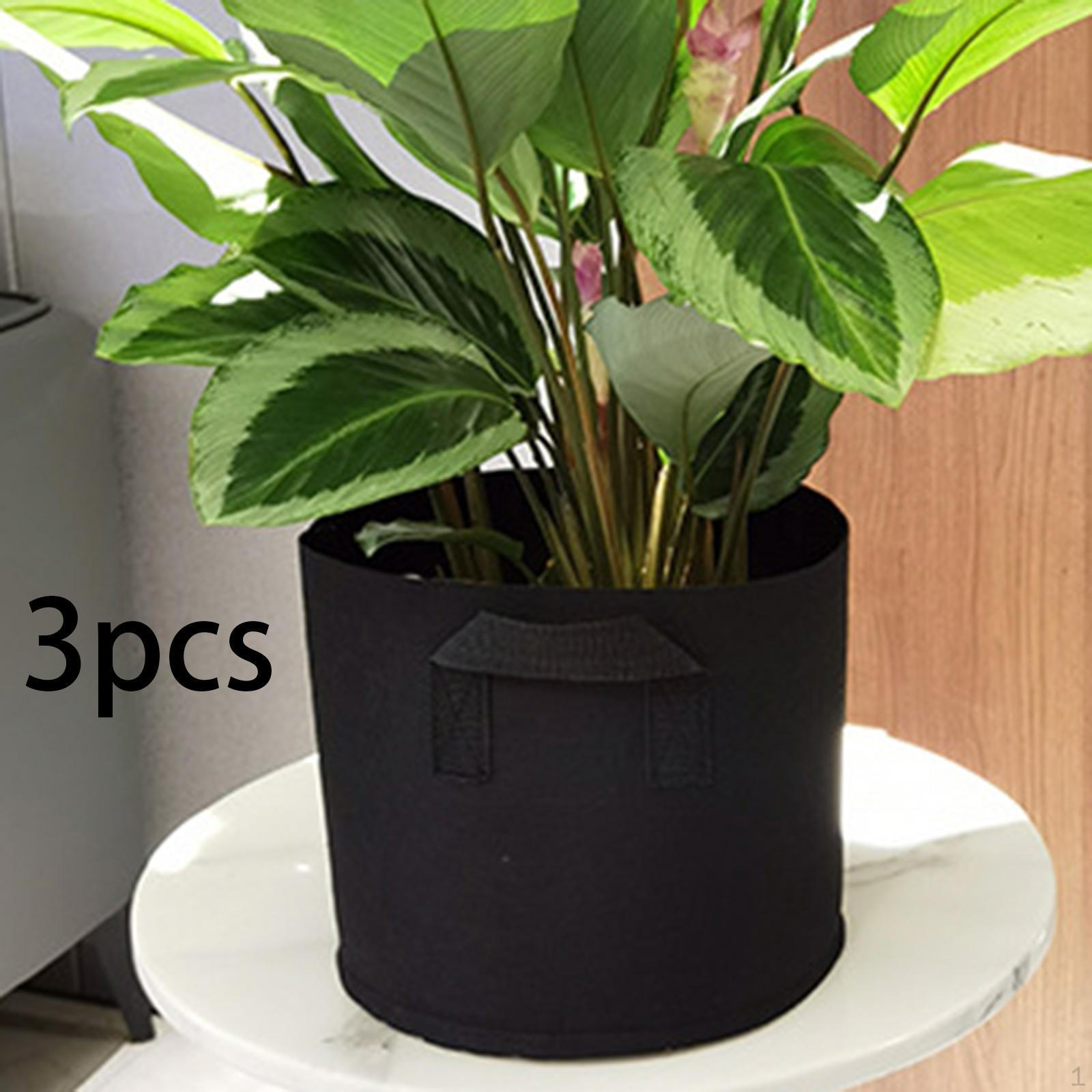 

3 штуки Мішки для вирощування, Мішки для посадки, Горщики для рослин для саду, теплиці 20 Gallon 50cmx40cm