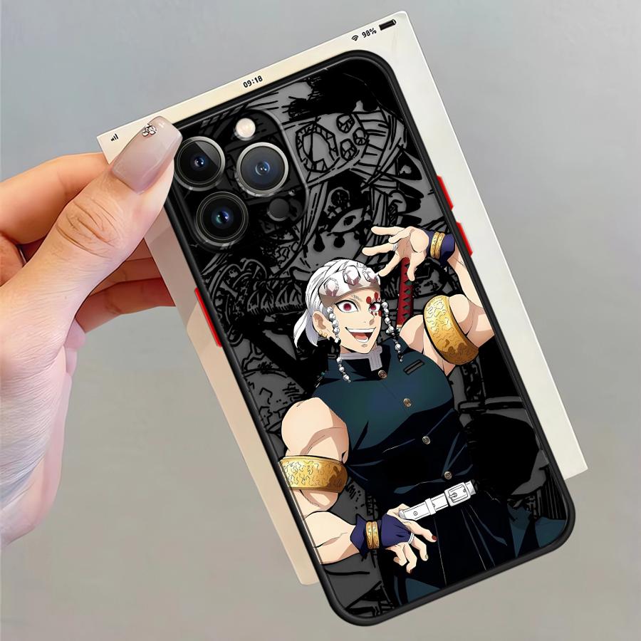 Hot Anime Demons Slayers Case for iPhone 17 Pro Max 12 Air 15 16 Plus 11 14 XS XR 13 Mini 7 8 SE Funda Back Phone Cover