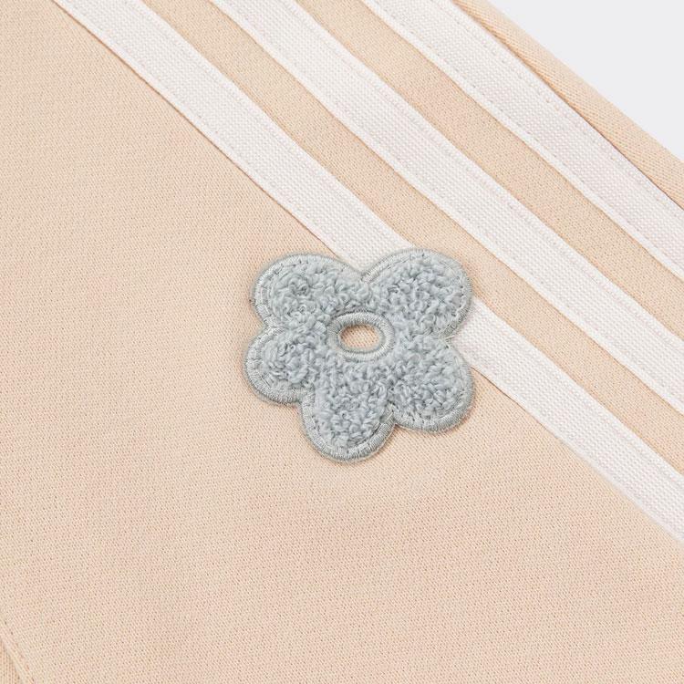 Adidas Flower 3-Stripes Half-Zip Sweatshirt Women Tops Layered-Sandstorm IX5647