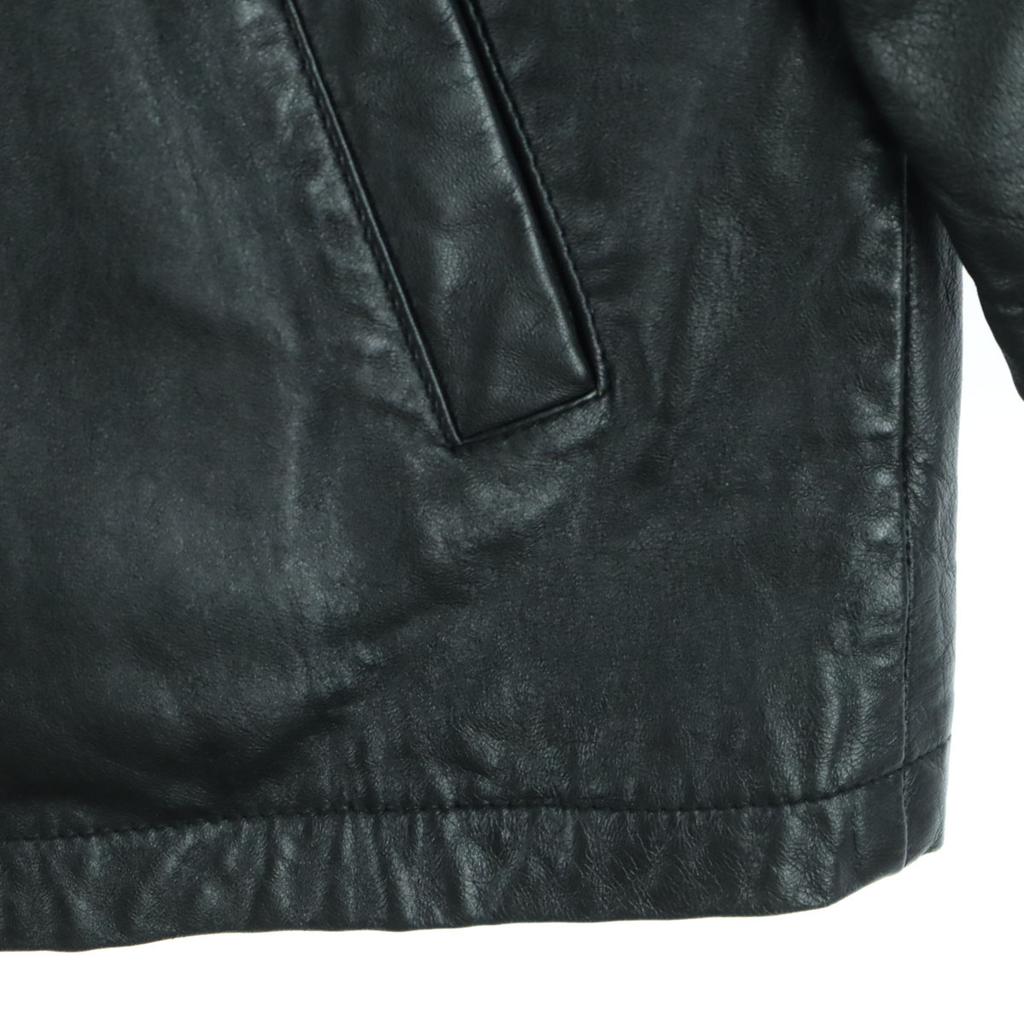 Long sleeve leather jacket M black Sheep leather Men's Used