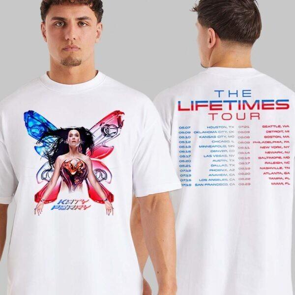 HOT!!! Katy Perry The Lifetimes Tour 2026 Butterfly Tshirt S