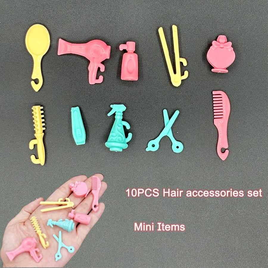 Handgefertigter Bademantel für 11,5 Zoll/30 cm Puppen Niedliche Mini-Artikel Gesichtsmasken-Haarschmuck-Set Miniaturspielzeug für Mädchen Spielset