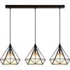 Industrial Pendant Light Led Adjustable Hanging Lamp Shade for Home Kitchen Metal Cage Pendant Lighting for Island Dining Room