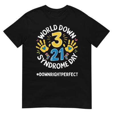 Welt-Down-Syndrom-Tag 321 – Aufklärungs- und Unterstützungs-T-Shirt für Männer, Frauen und Kinder