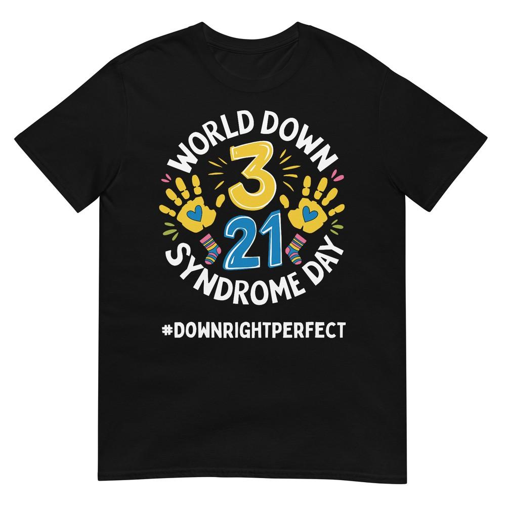 

World Down Syndrome Day 321 Awareness Support Men Women Kids T-Shirt L