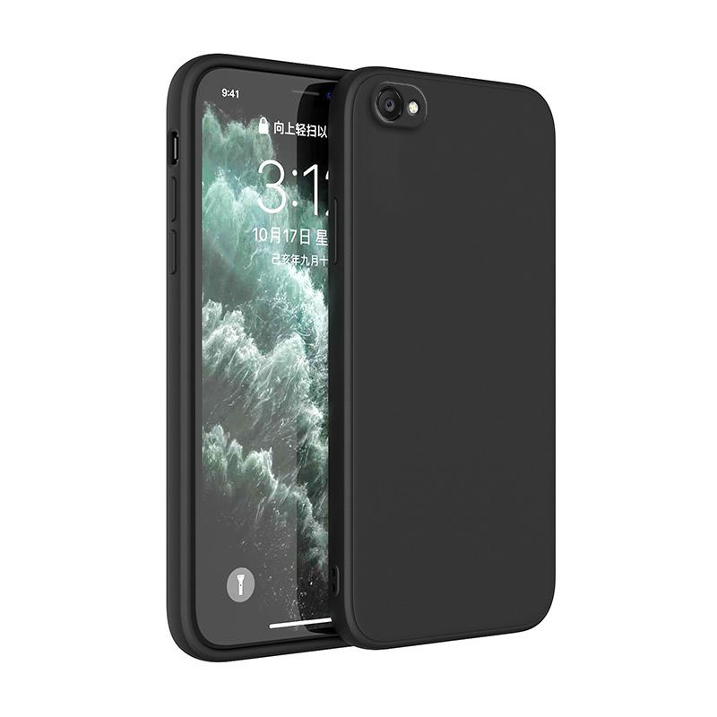 Custodia Morbida Quadrata in Silicone Liquido Per iphone 6 6s 7 8 Plus SE 2020 2022 Custodia per Telefono Quadrata Lusso Classico Funda