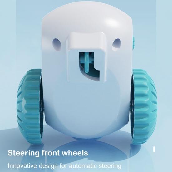 Turbo Tail Cat Toy Interactive Cat Mouse Toy USB Rechargeable Automatic Moving Teaser Toy for Indoor Cats