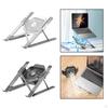 Desktop Laptop Stand, Ergonomic, Portable, Aluminum Alloy, Computer Folding Riser,