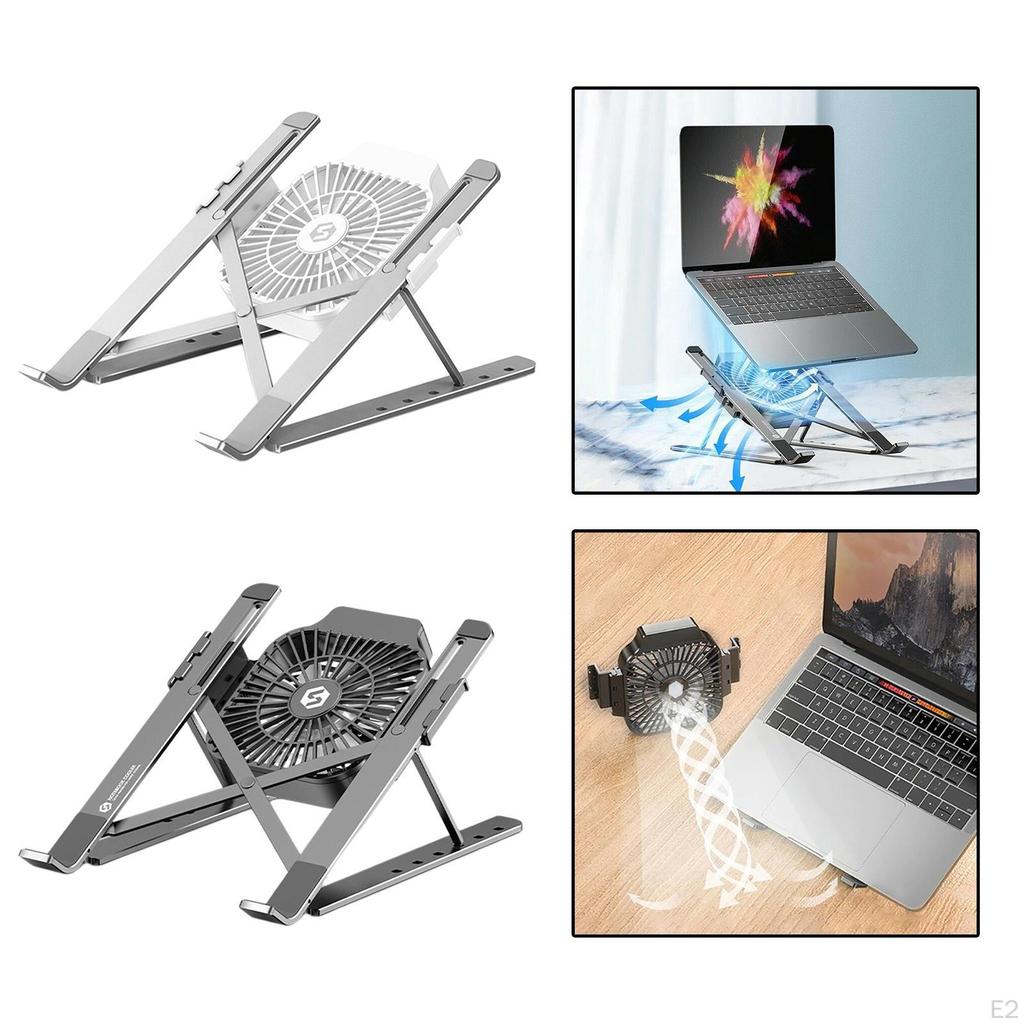 Desktop Laptop Stand, Ergonomic, Portable, Aluminum Alloy, Computer Folding Riser,