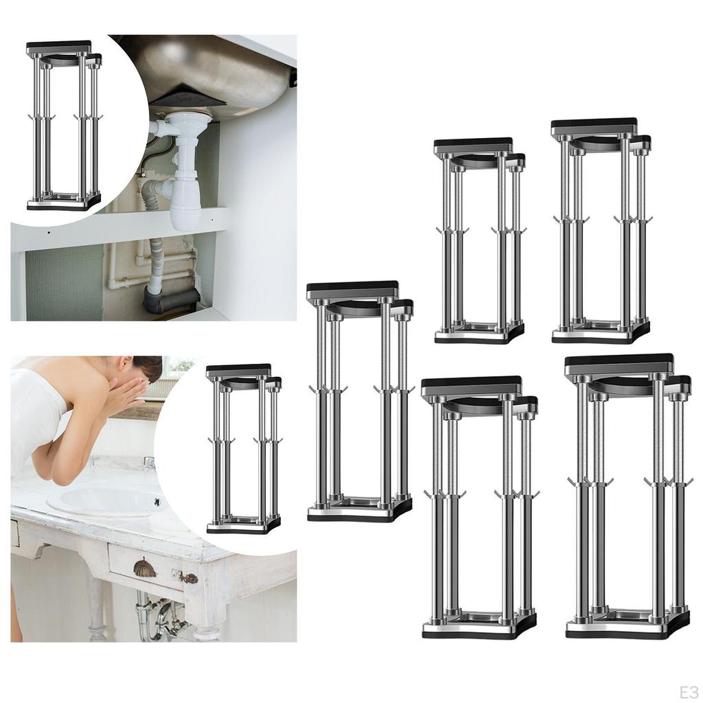 Adjustable Undermount Sink Support for Kitchen And Bathroom, Versatile 12cm Inner Hole Diameter,