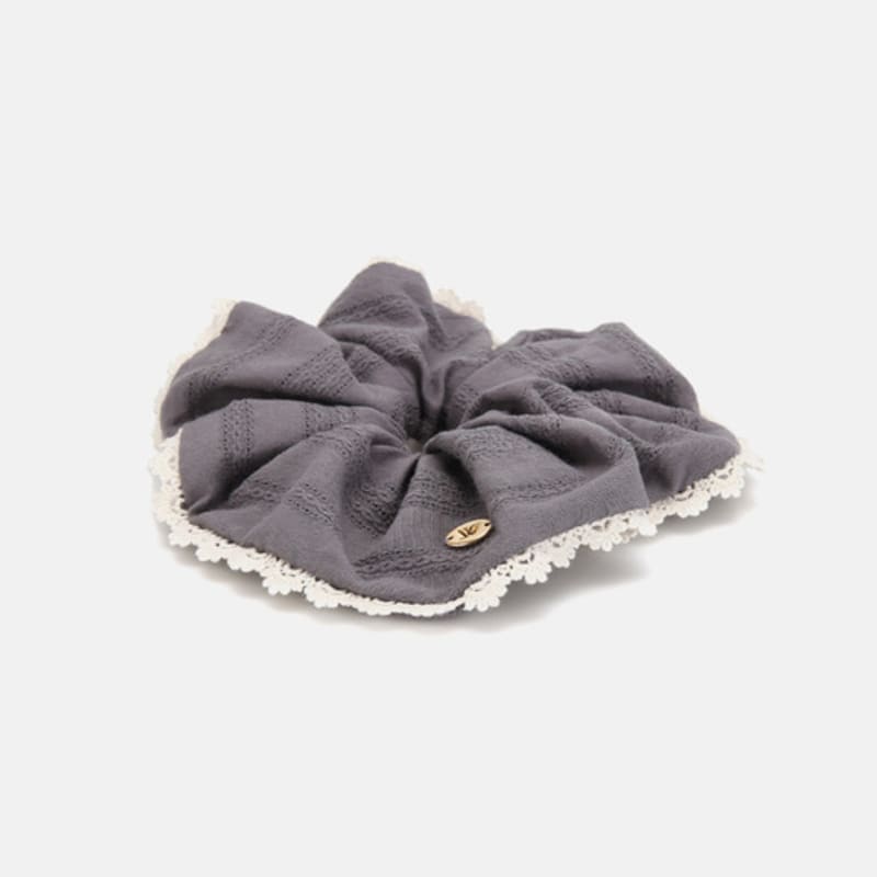 WHITE SANDS Floral Punching Cotton Scrunchie Asti (5 Colors)