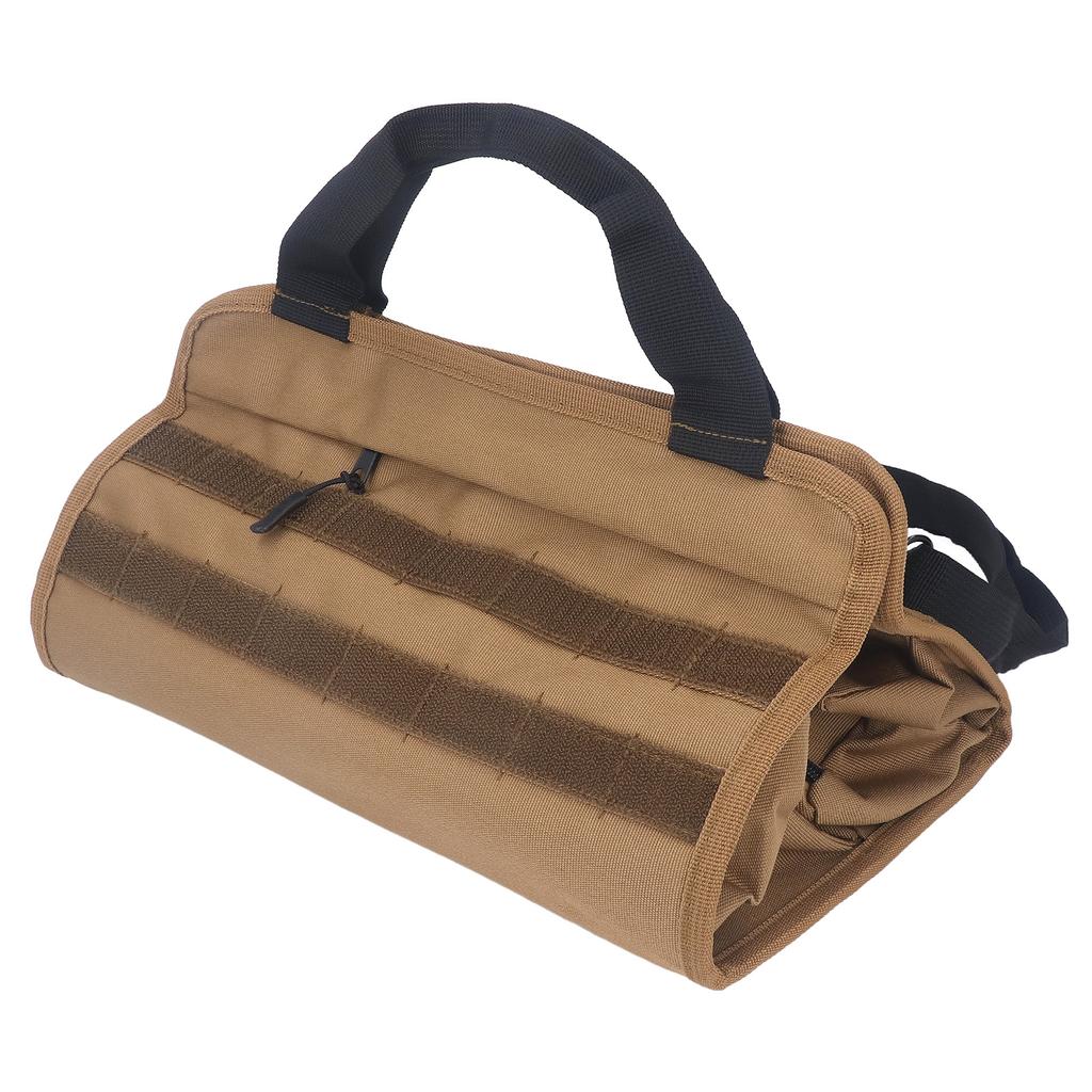 Roll Tool Organizer Portable Oxford Cloth Large Capacity Reapir Tool Carrier Bag Wrap Roll Hanging Tool Zipper Carrier