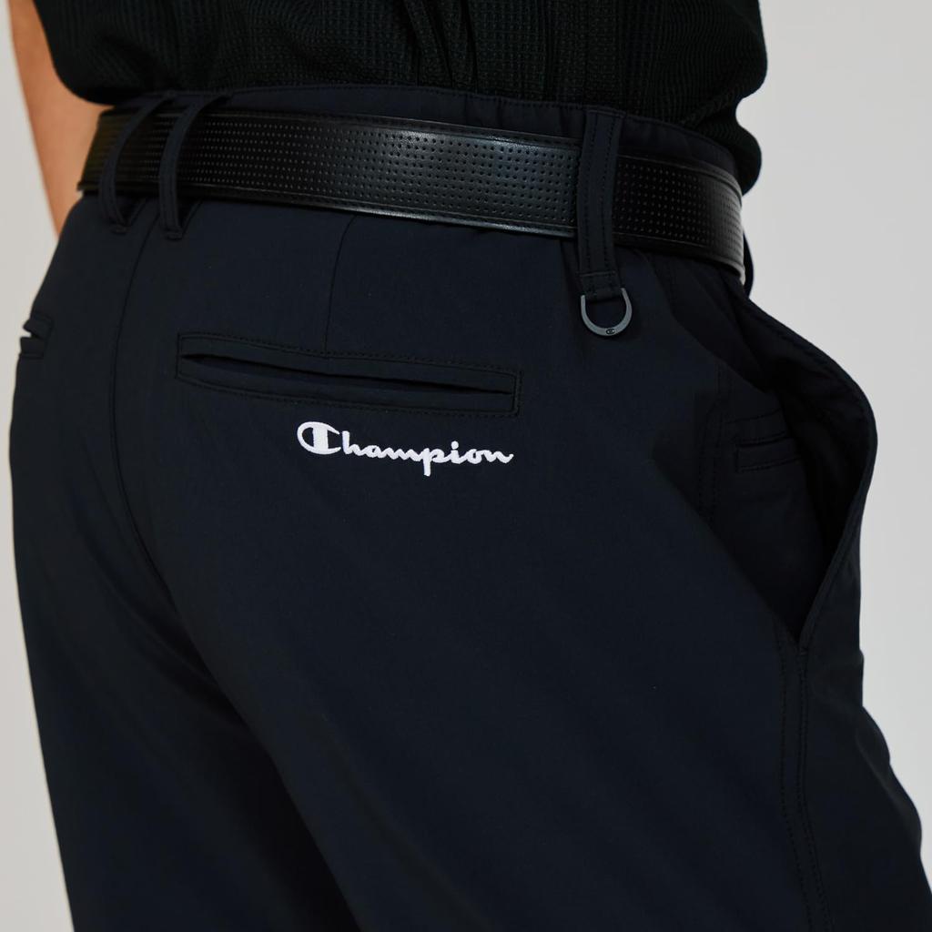 Champion Strečové dlouhé kalhoty s vyšívaným nápisem Pánské logo Cordura®, Černé, C3-BG207