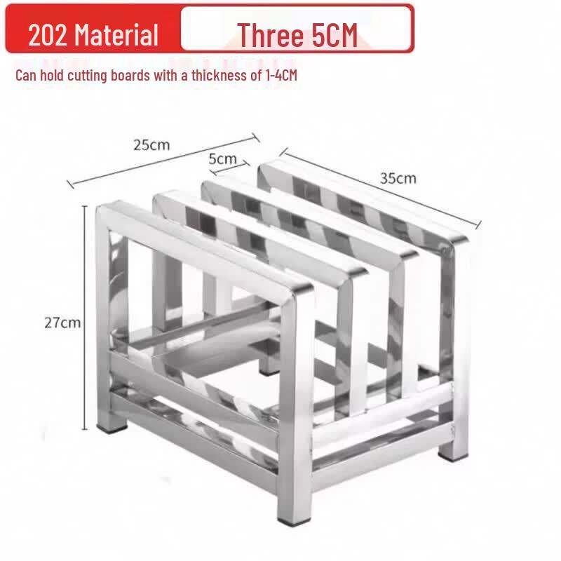 Heavy-Duty Stainless Steel Chopping Board & Knife Organizer