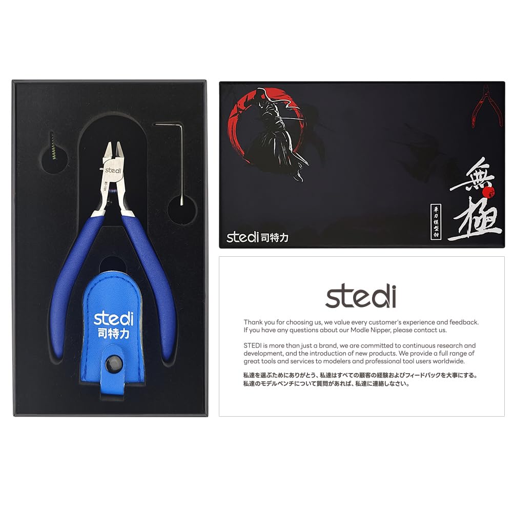 stedi Ultra Thin Blade Nipper Thin Blade Single Edge Tool A tool for plastic models with a sharp thin blade and a protective cover for the This is a