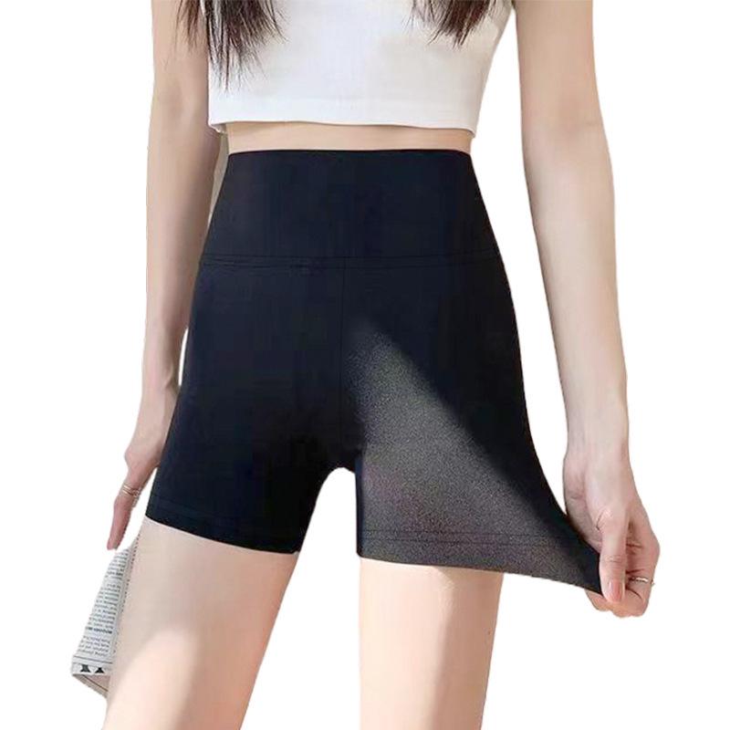 High-Waisted Butt-Lifting Three-Quarter Yoga Shorts with Tummy Control - Breathable, Quick-Drying Fitness and Running Gear Medium