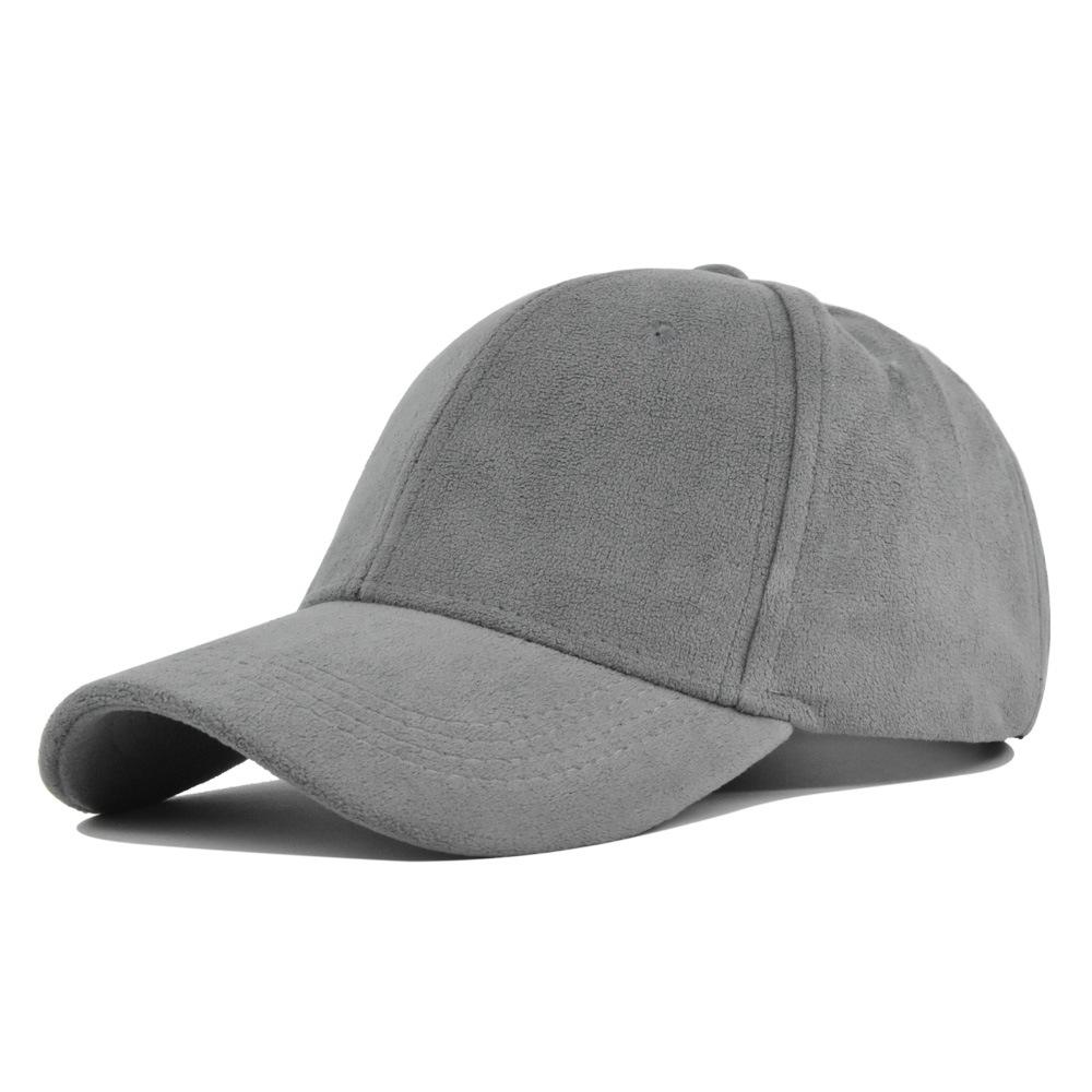 Berretti da baseball retrò in camoscio solido per uomo donna primavera autunno street snapback cappello hip hop regolabile pelliccia sintetica parasole