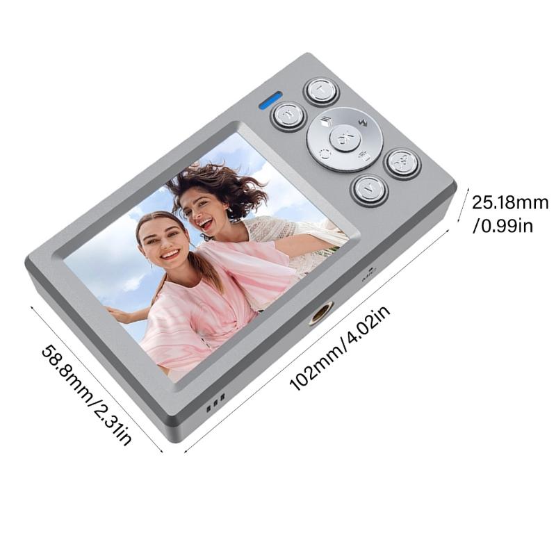 Double Screen Retro Digital Camera 5000W High Pixel 16x Zooming For Students Teens Travel Photography
