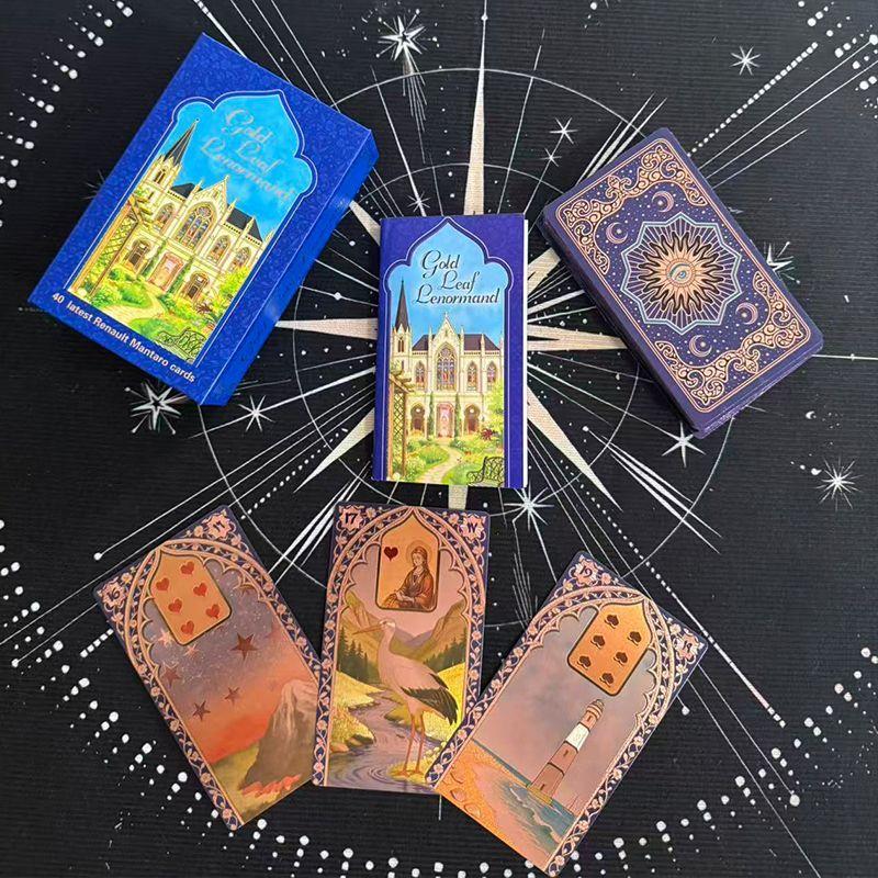Carte Oracolo Lenormand Rana George 40 Pezzi Carte Impermeabili in PET per Divinazione & Lettura del Futuro - Mazzo Lussuoso e Durevole