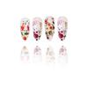 24 Stück Ostern Aufdrücknägel Glänzende Acryl-Falschnägel mit Blumendesigns Aufklebenagel für Frauen und Mädchen Maniküre