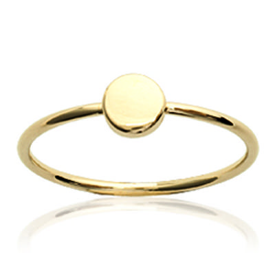 Ring Gold Plated 'Choreography' Golden - 5 Mm