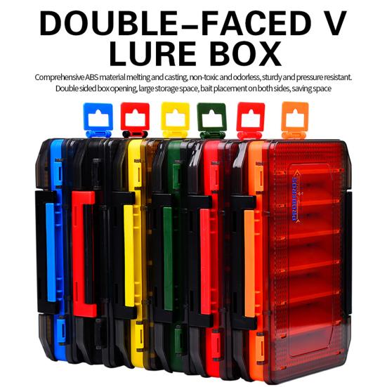 

Коробка для рыболовных приманок с прозрачной крышкой, большая вместимость, двухслойная коробка для рыболовных снастей, крючок для приманки, аксессуары, чехол