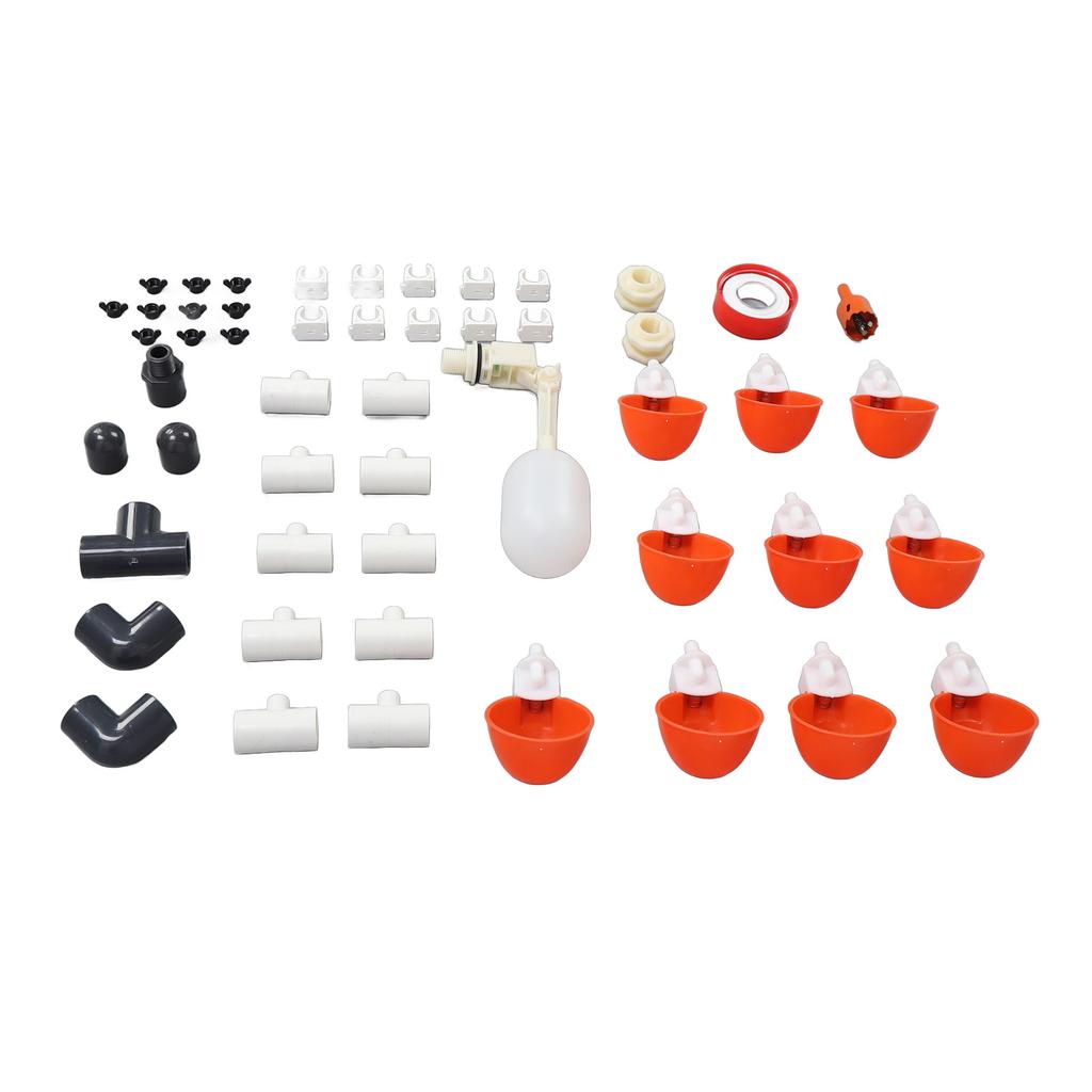 Pipeline Automatic Chicken Waterer Poultry Waterer Dispenser Water Feeder Kit for Chicken Duck