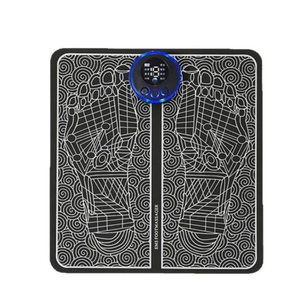 

Intelligent Foot Massager Improves Blood Circulation Pulse Therapy Relaxe For Men Women To Relieve Fatigue Foot Acupoint Massage чорний