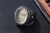 Rockyu Silver Stainless Steel Buddha Statue Seal Unique Religious Protection from Good Amulet Christmas Fashion Accessory Men's Ring, Ring, Ring,