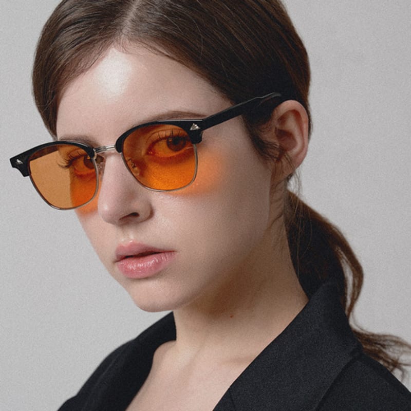 

RECLOW YLeen SILVER SUNGLASS ORANGE FREE