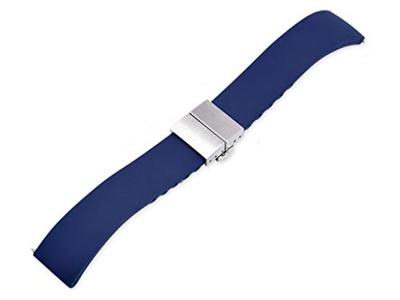 King Watch Parts Kompatibel mit Tag Heuer Gummiband Muster 4 Drittanbieterprodukt 5 Farben 20 22 mm [Import Original] (20 mm, Blau)