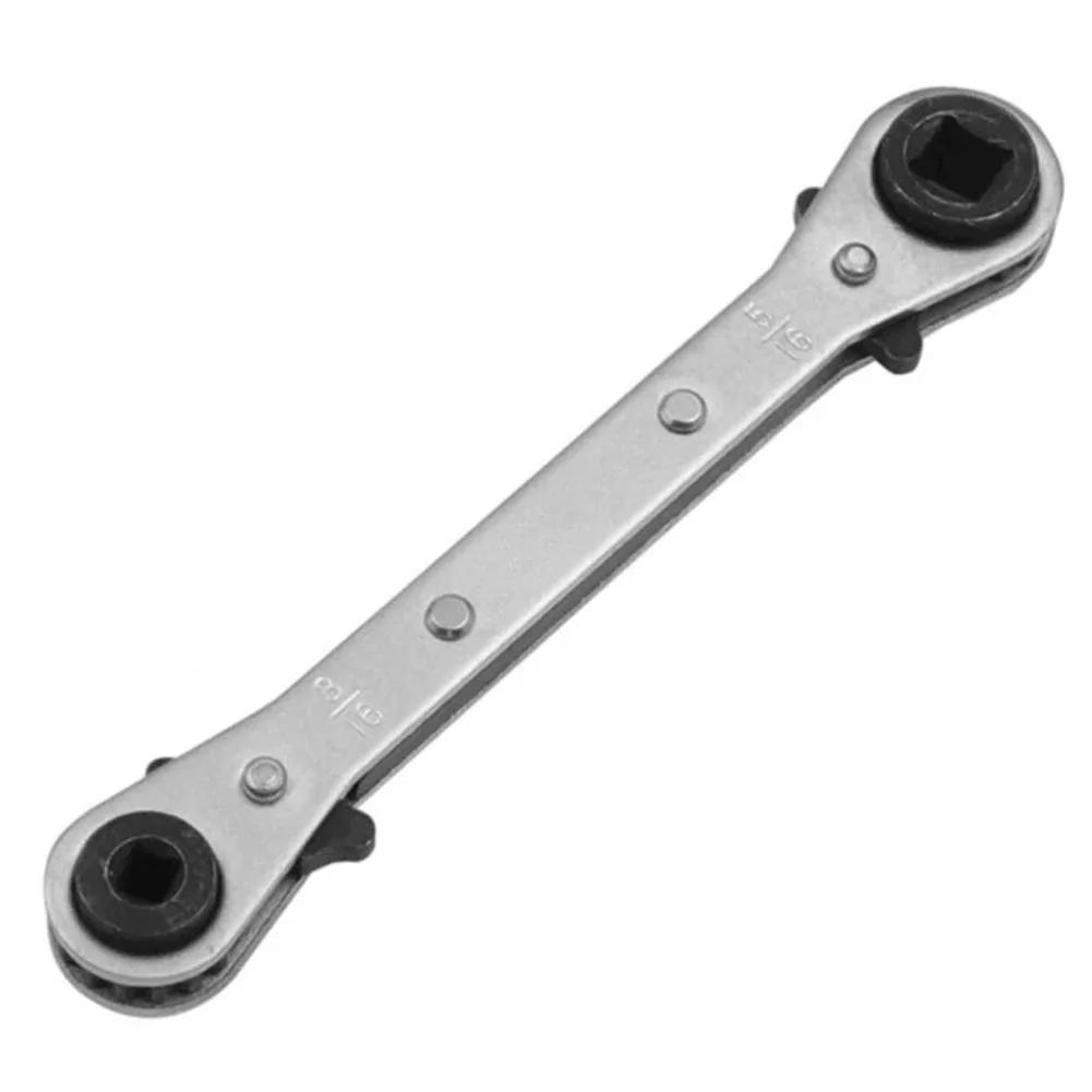 Ratchet Wrench Spanner Square Ratchet Wrench 3/8  5/16  Double Headed Ratchet Wrench Refrigeration Equipment
