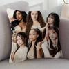 KPOP Katseye Pillow Case Soft Double Sided Print Sofa Cushion Cover Throw Pillow Covers